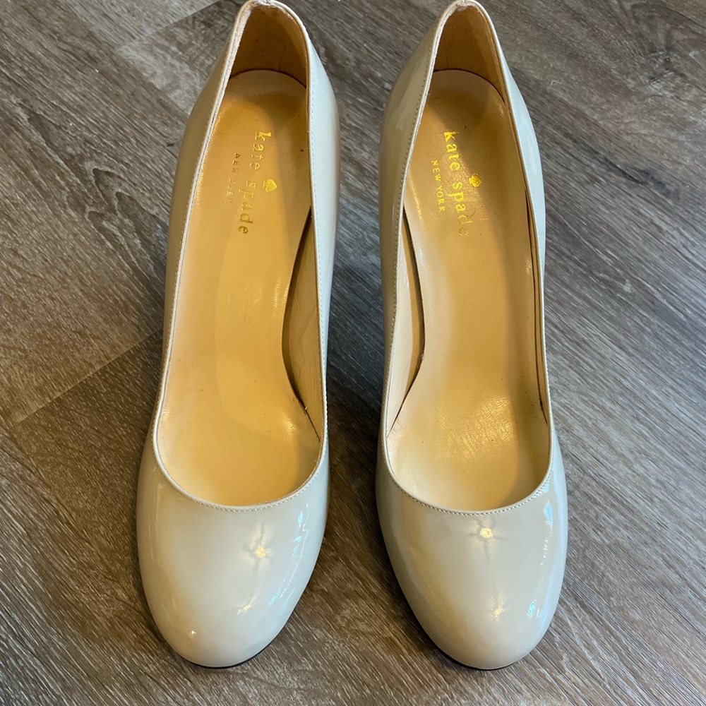 Kate Spade Elegant Beige and Pink Pumps Heels - Picture 4 of 8